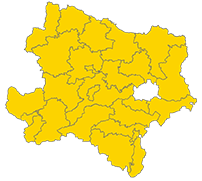 Landkarte NÖ mit Bezirken