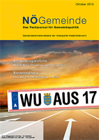 Die Oktober-Ausgabe der NÖ Gemeinde ist erschienen